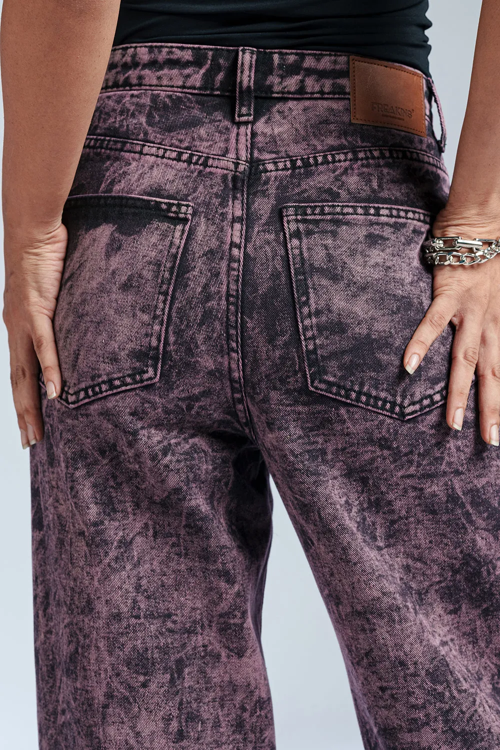 Purple Frenzy Straight Fit Jeans