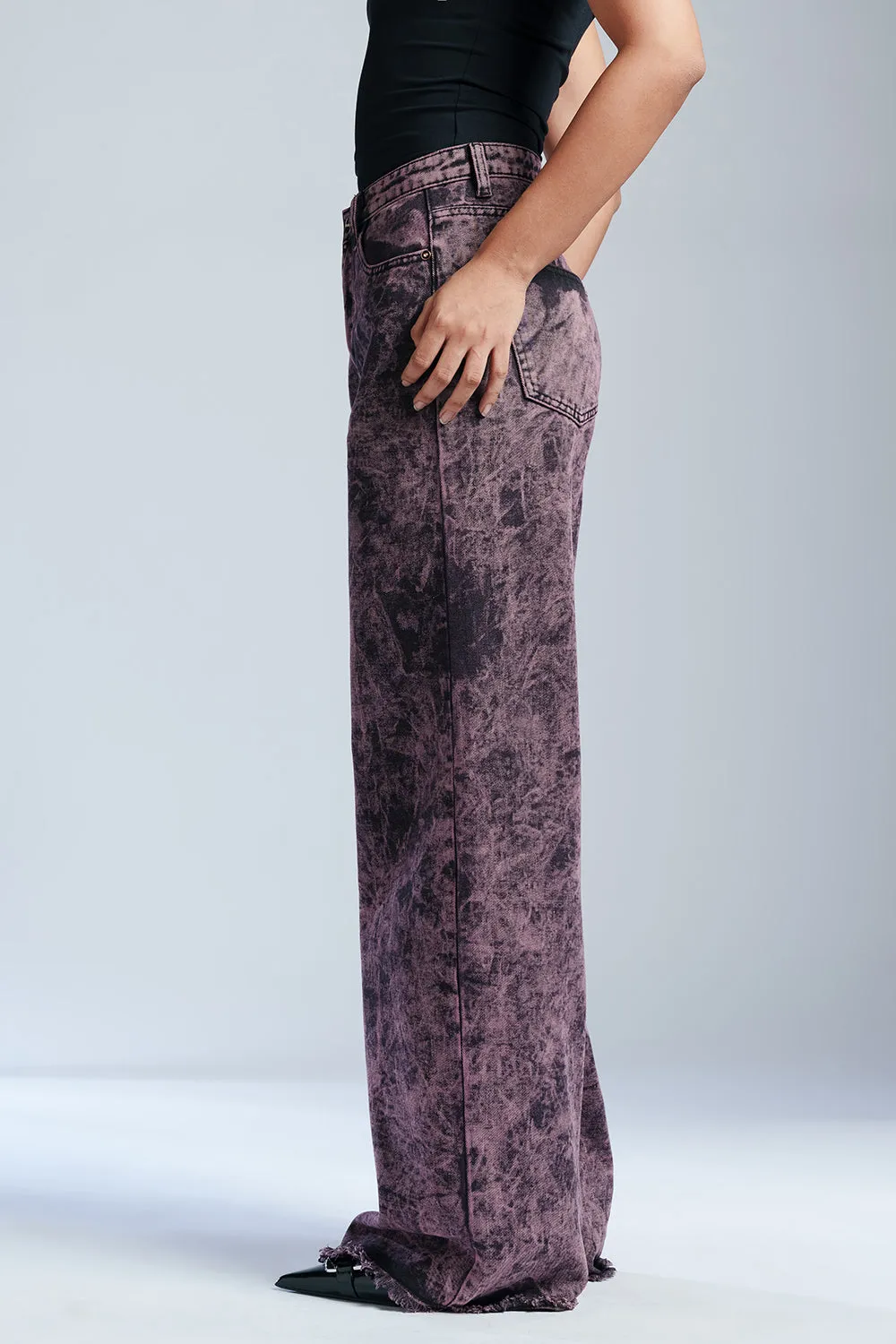 Purple Frenzy Straight Fit Jeans