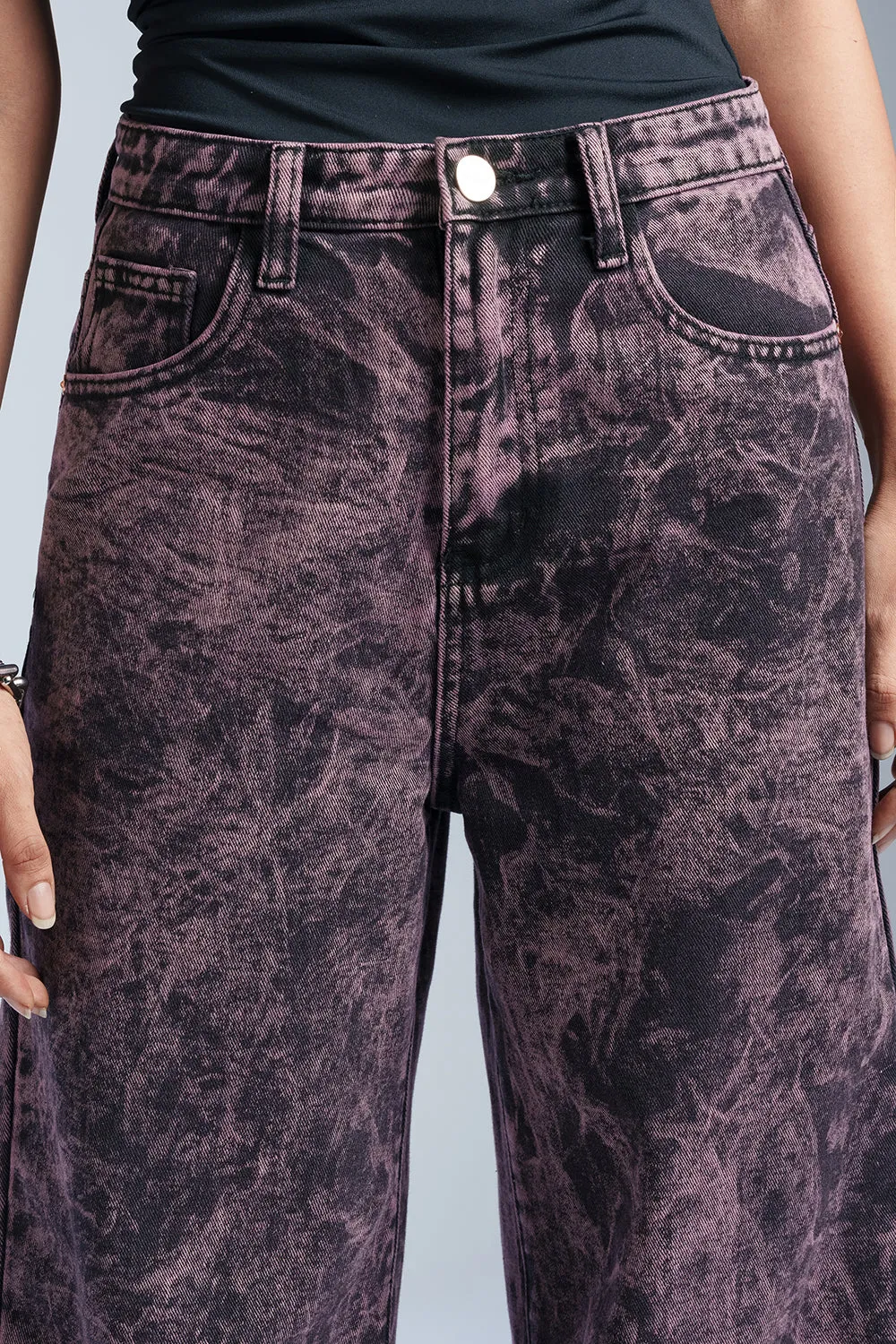 Purple Frenzy Straight Fit Jeans