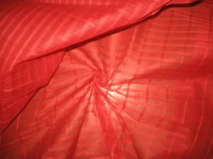 Red color Cotton Organdy Plaids~Width 44&quot;