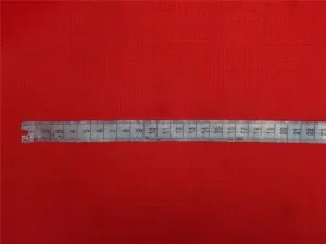 Red cotton organdy 44&quot; ~micro check/window pane design medium finish