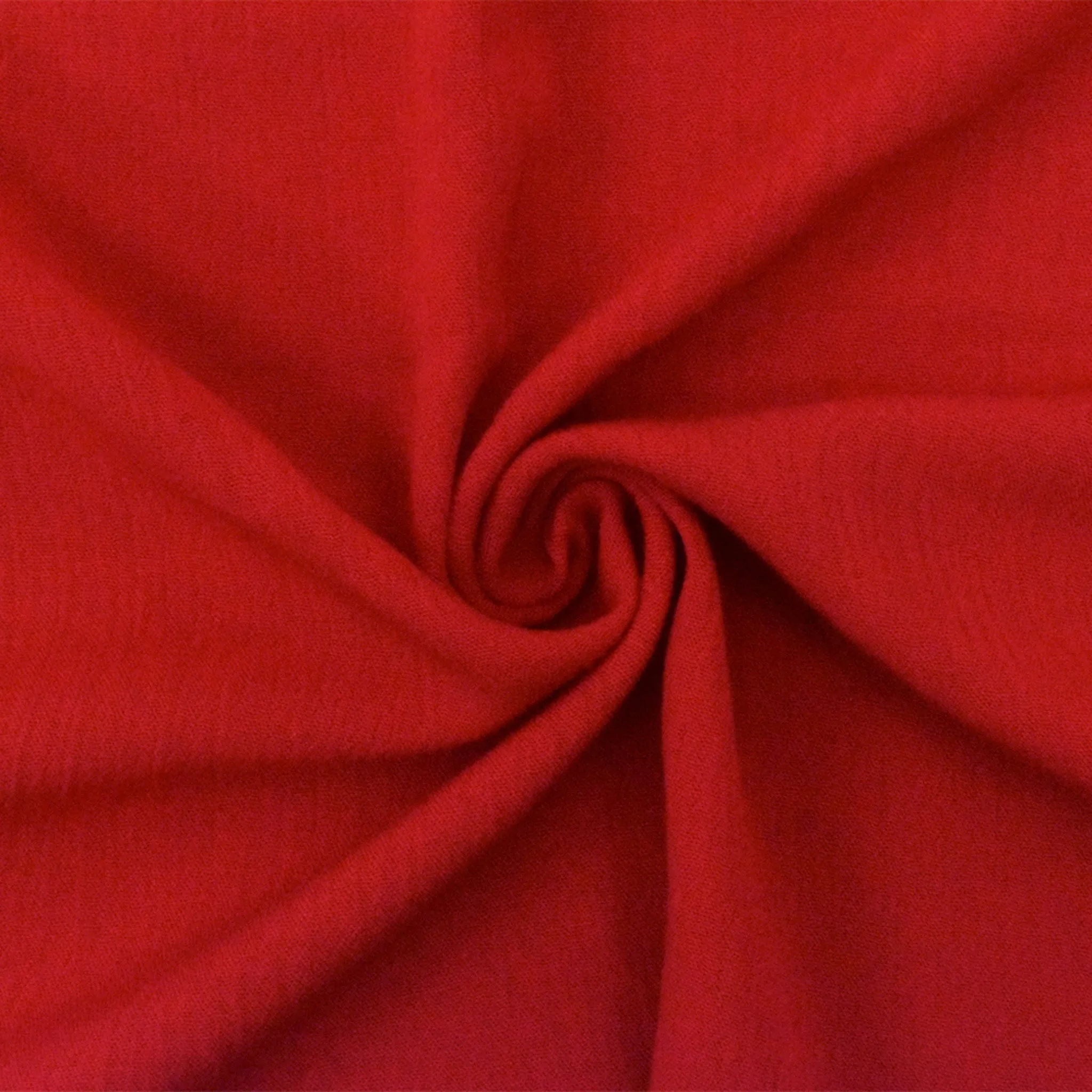 Red Famous Designer Rayon Crinkle Gauze Woven Fabric