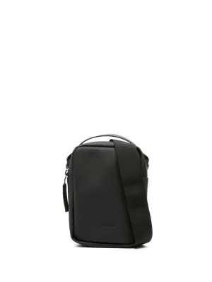 Reporter logo-debossed messenger bag