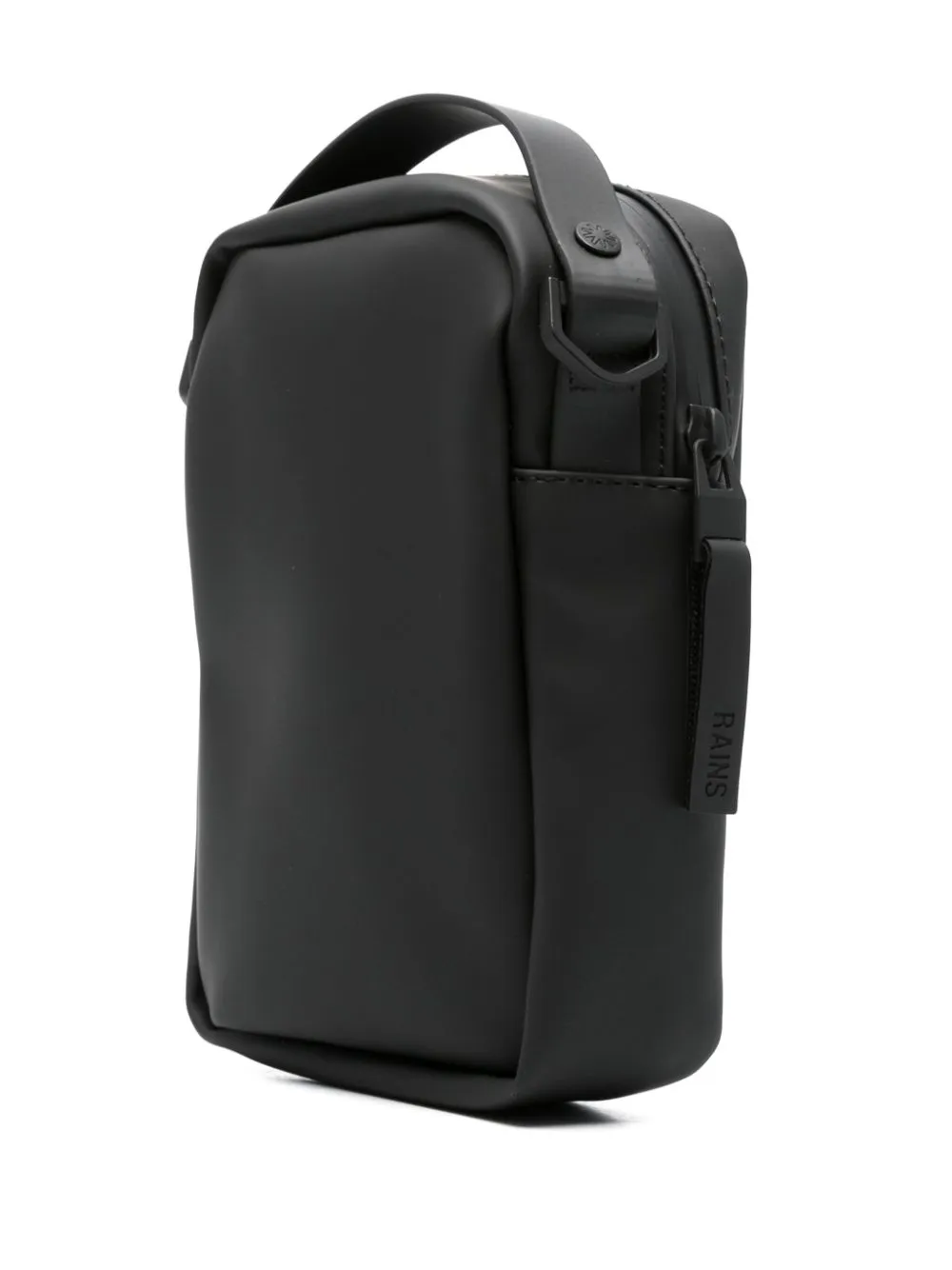 Reporter logo-debossed messenger bag