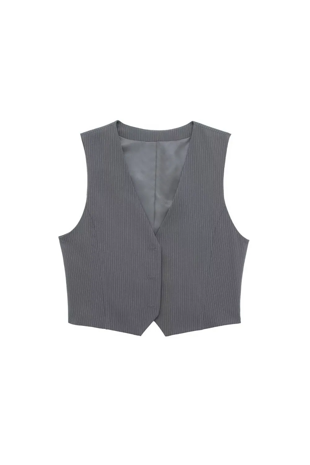 'Riley'  Striped Vest and Rolled-Hem Pants Suit (Sold Separately)