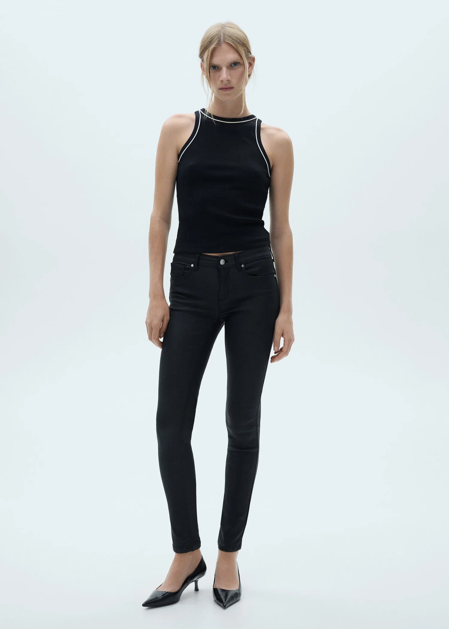 Skinny push-up jeans - Black