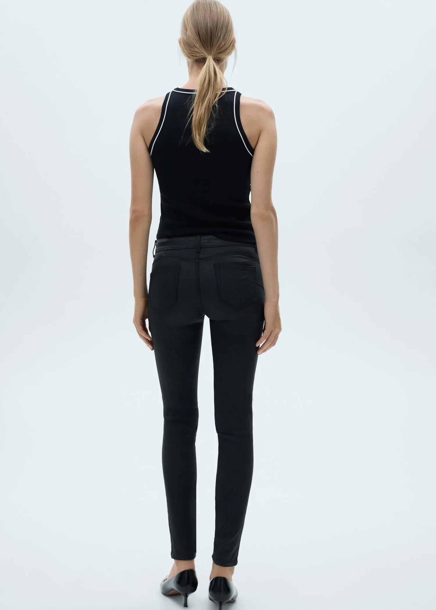 Skinny push-up jeans - Black