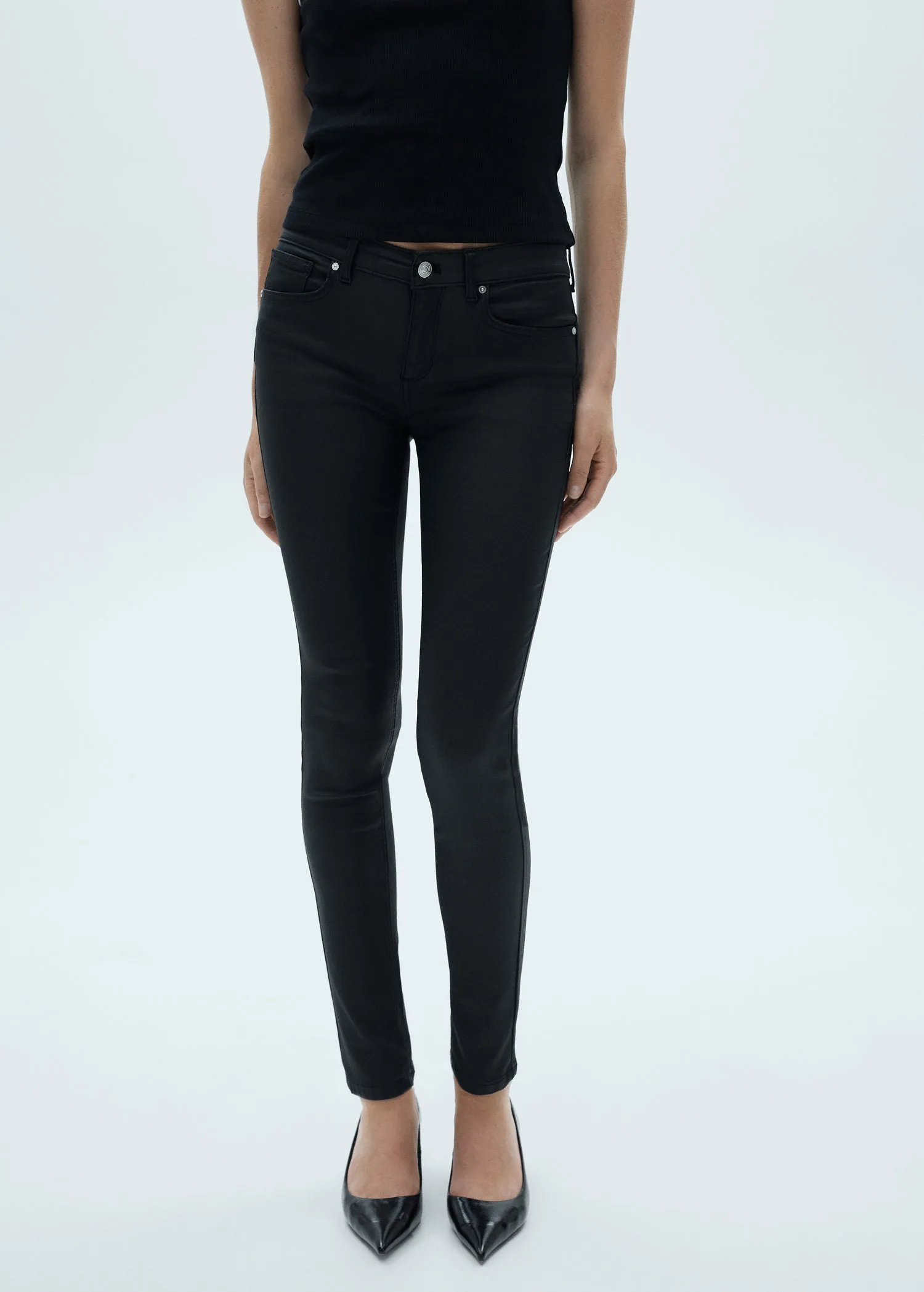 Skinny push-up jeans - Black