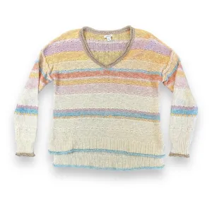 Sundance Perfect Sunset Sweater Pastel Stripped - Size Medium