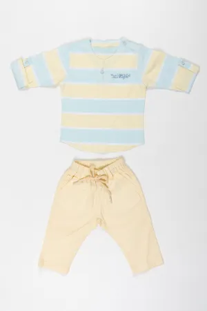 Sunshine Stripe Boys T-Shirt and Pant Set