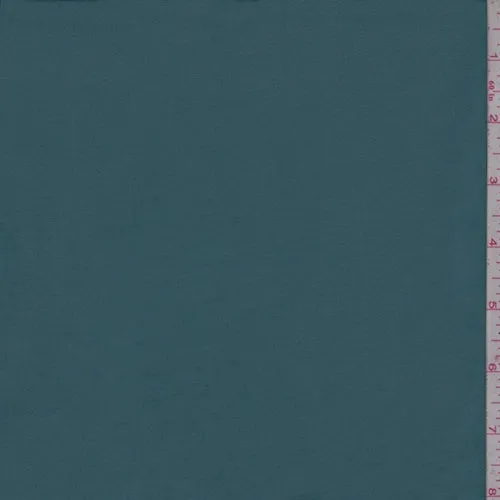 Teal Blue Embossed Stripe Chiffon Fabric