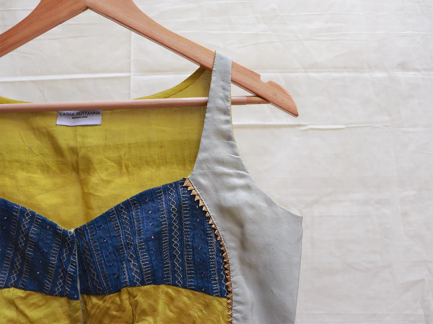 Three colour Embroidery blouse