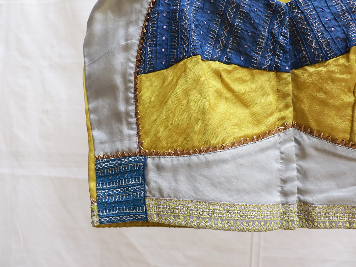 Three colour Embroidery blouse