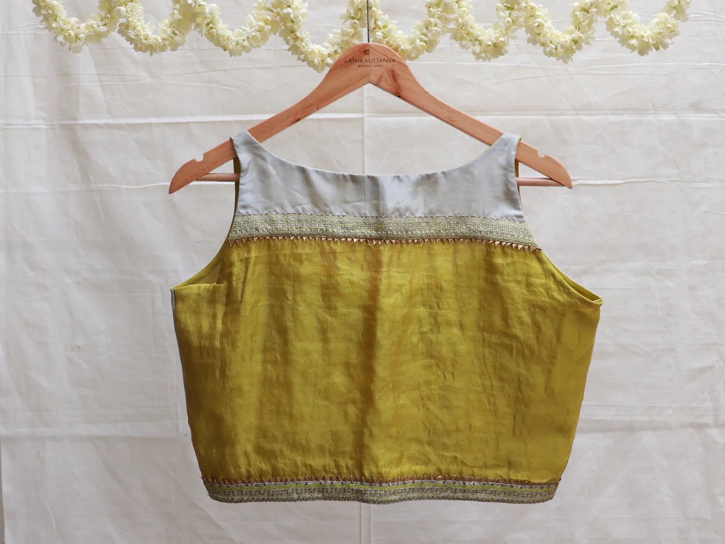 Three colour Embroidery blouse