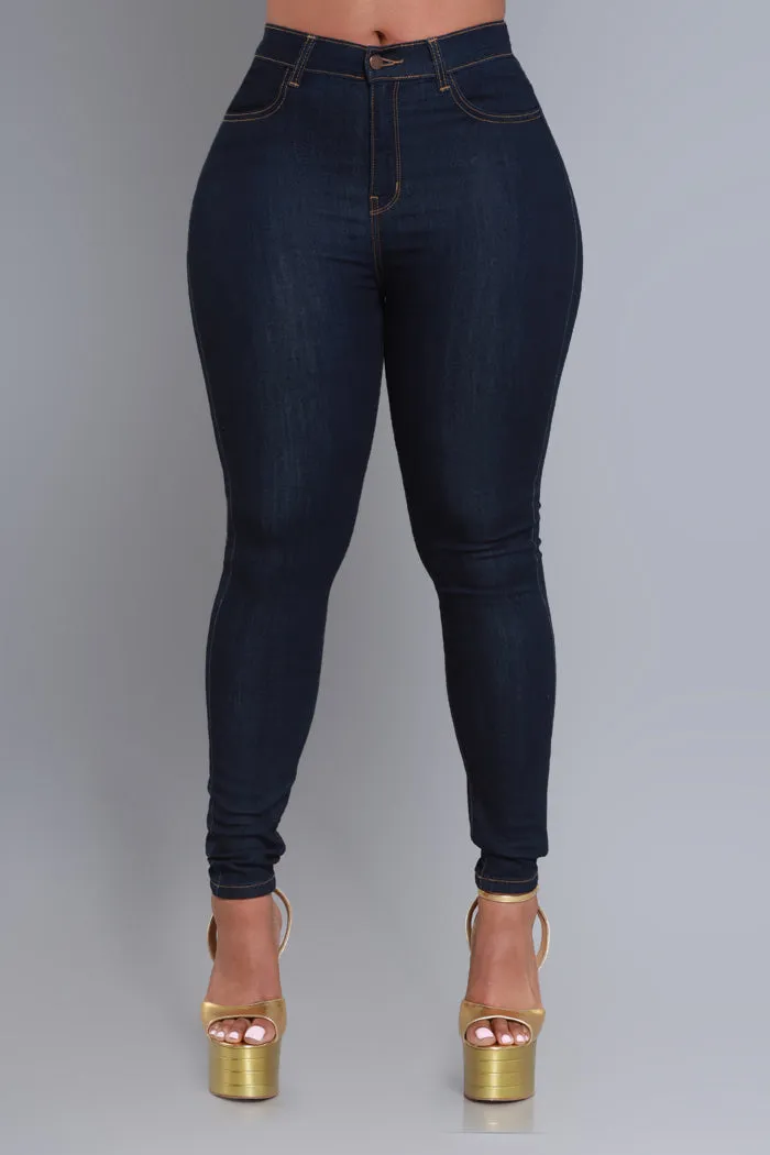 Top Spot High Rise Skinny Jeans - Dark Wash