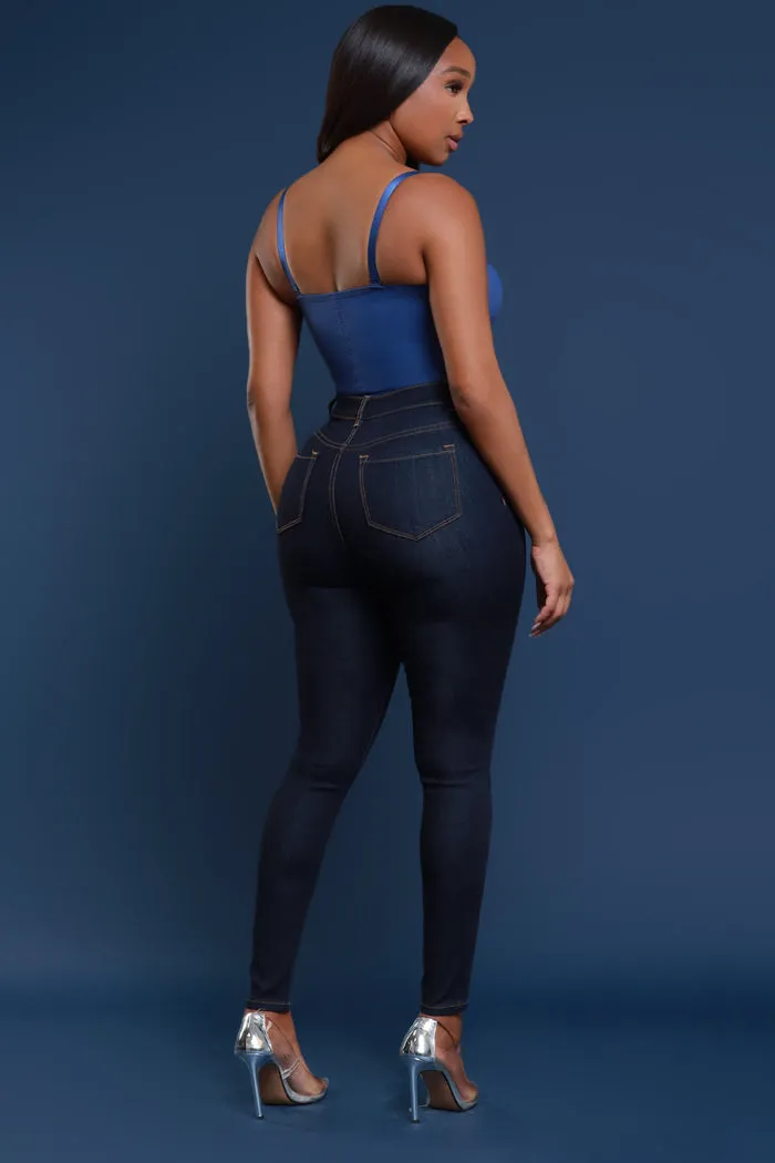 Top Spot High Rise Skinny Jeans - Dark Wash