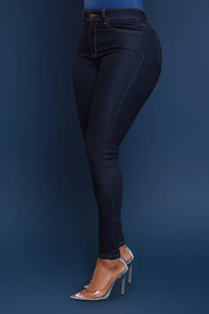 Top Spot High Rise Skinny Jeans - Dark Wash