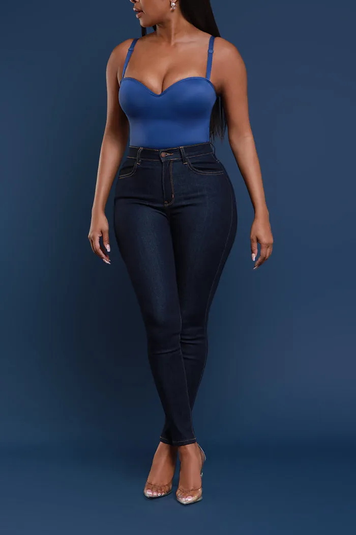 Top Spot High Rise Skinny Jeans - Dark Wash