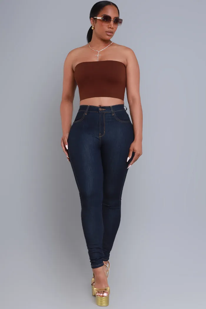 Top Spot High Rise Skinny Jeans - Dark Wash