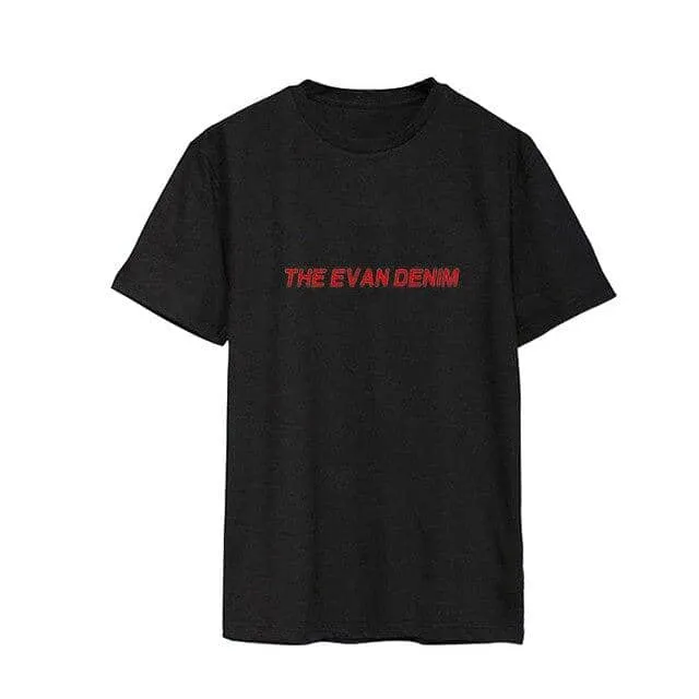 Wanna one Yongcheng Yu loose letter T-shirts for men and women in summe T-Shirts