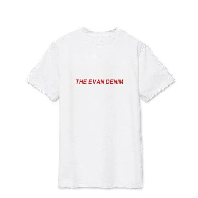 Wanna one Yongcheng Yu loose letter T-shirts for men and women in summe T-Shirts