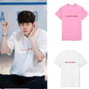 Wanna one Yongcheng Yu loose letter T-shirts for men and women in summe T-Shirts