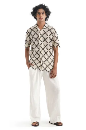 White 100% Cotton Breezy Pants