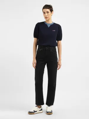 Women's High Rise Wedgie Straight Fit Jeans
