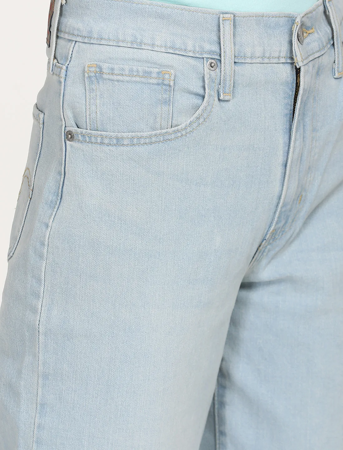 Women's High Rise Wide Leg Light Blue Jeans