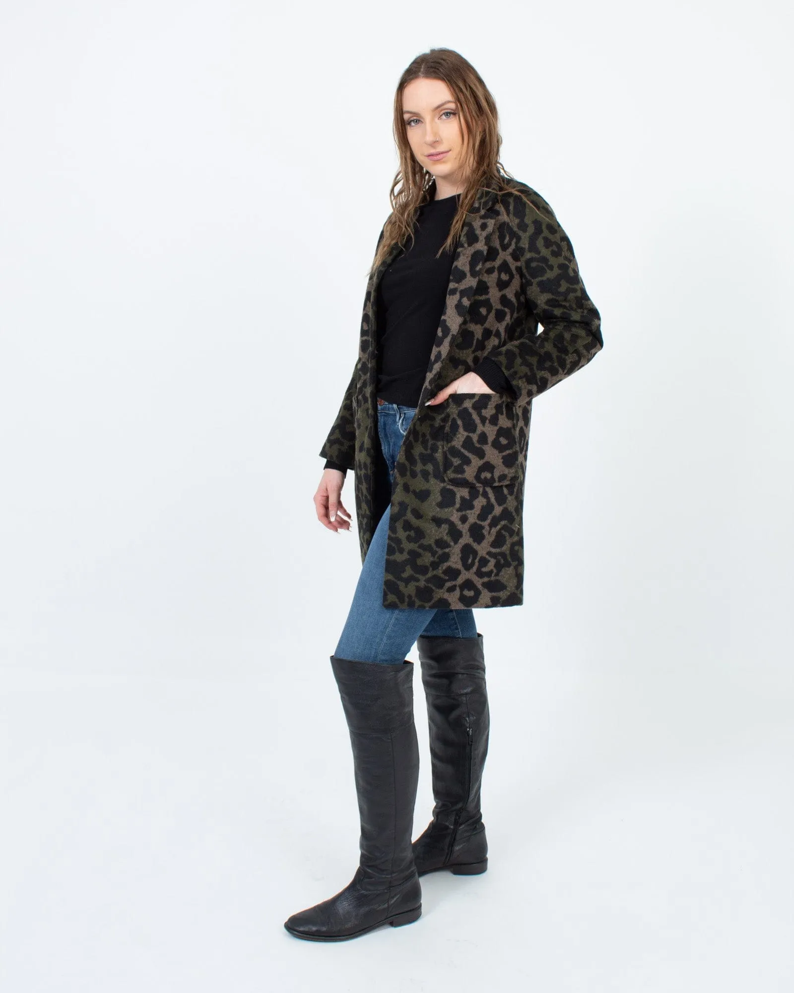 Wool Animal Print Jacket