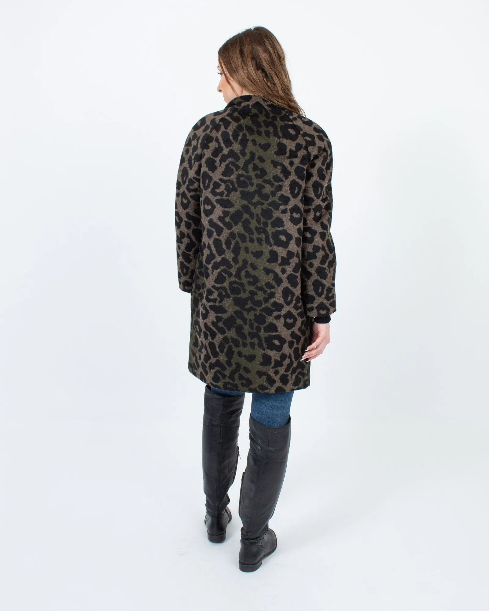 Wool Animal Print Jacket