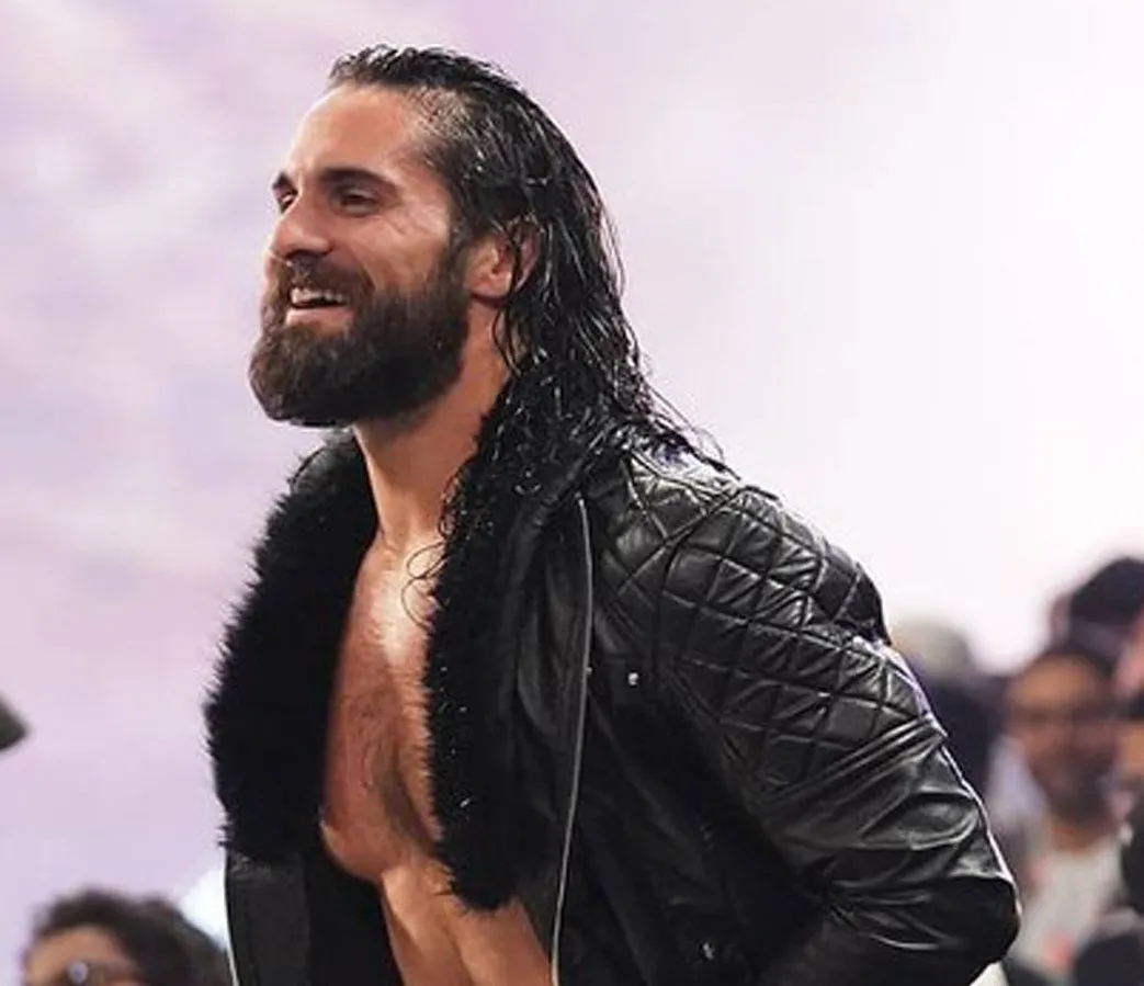 WWE Seth Rollins Shearl Coller Black Leather Jacket
