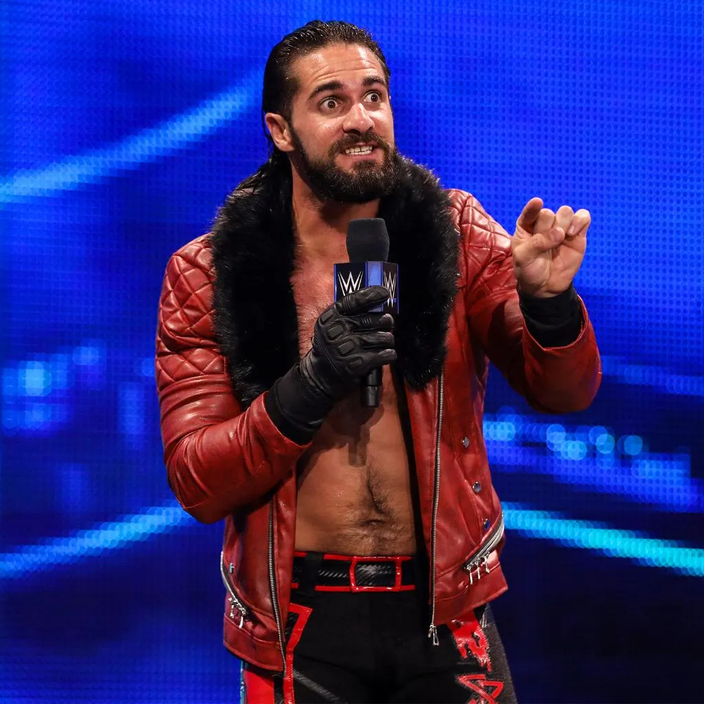WWE Seth Rollins Shearl Coller Black Leather Jacket