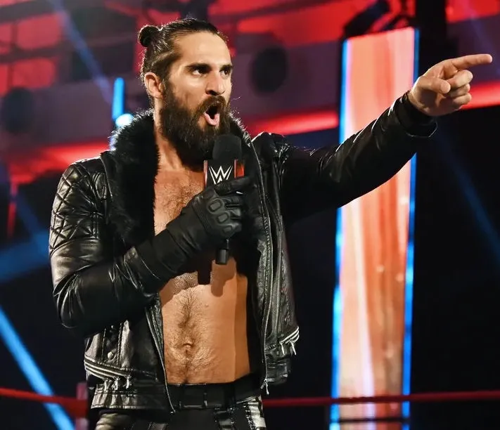 WWE Seth Rollins Shearl Coller Black Leather Jacket